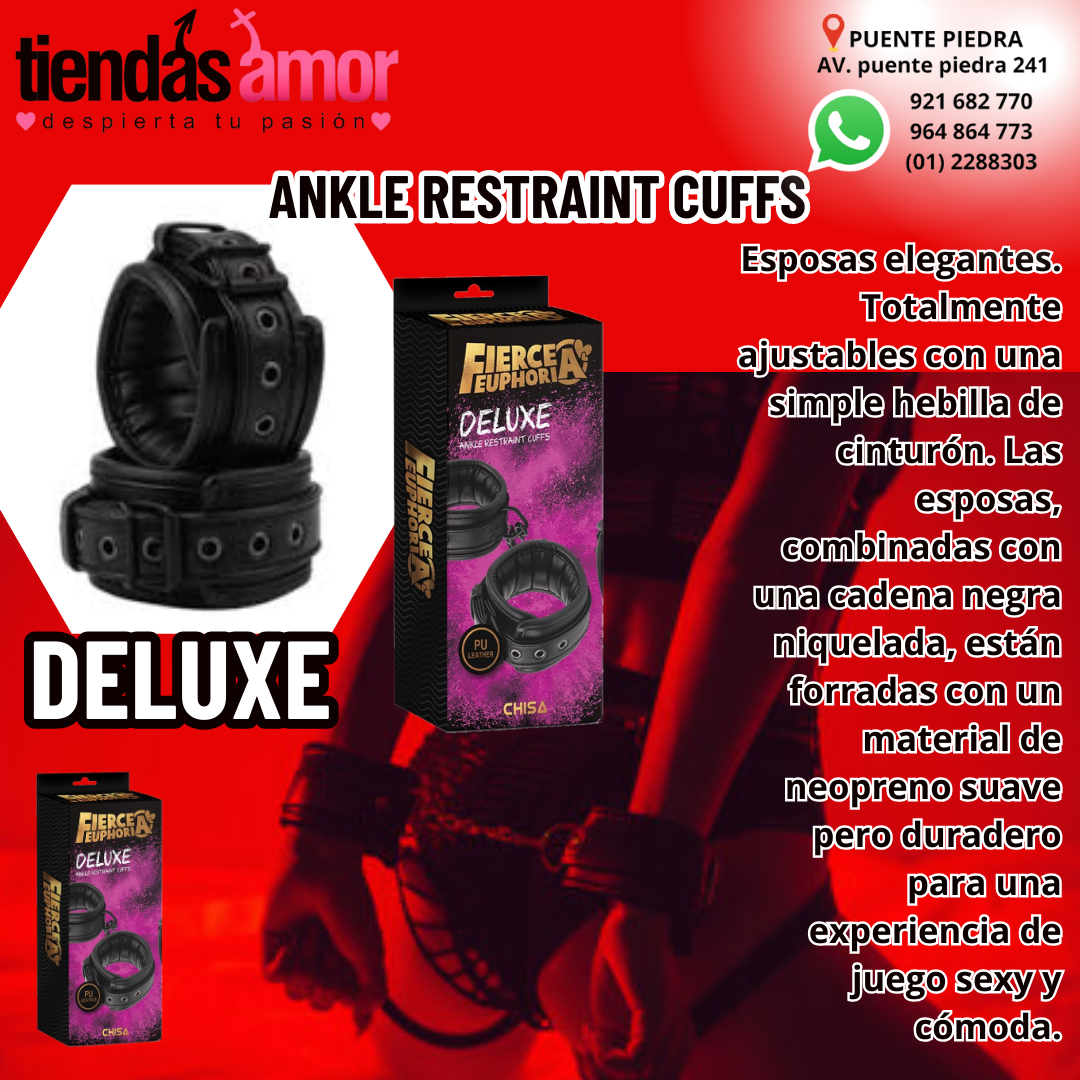 Deluxe Ankle Restraint Cuffs whatsapp 921 682 770- 969 889 888